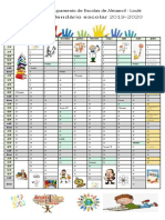 Calendário escolar 2019-2020 Agrupamento Almancil-Loulé