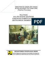 Pedoman Praktek Sondir, Bor Tangan, Sampling Dan Density Test