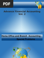 Home Office and Branch Accounting Special Problems