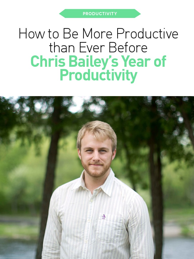 The Productivity Project Chris Bailey Epub
