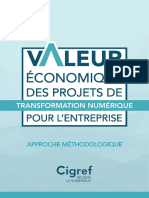Cigref Valeur Economique Des Projets de Transformation Numerique Approche Methodologique