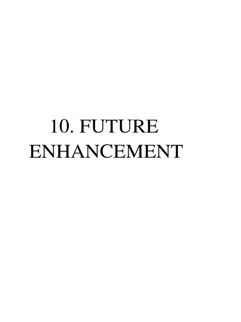 Future Enhancement PDF