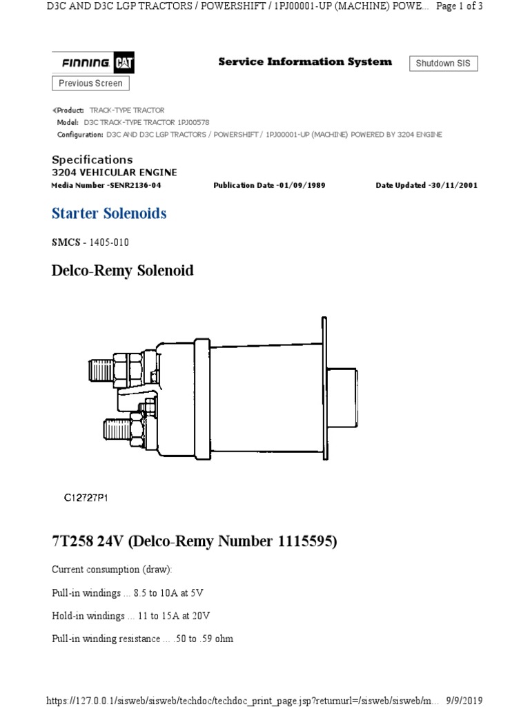 Starter Solenoids DelcoRemy Solenoid PDF Business