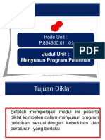 Menyusun Program Pelatihan