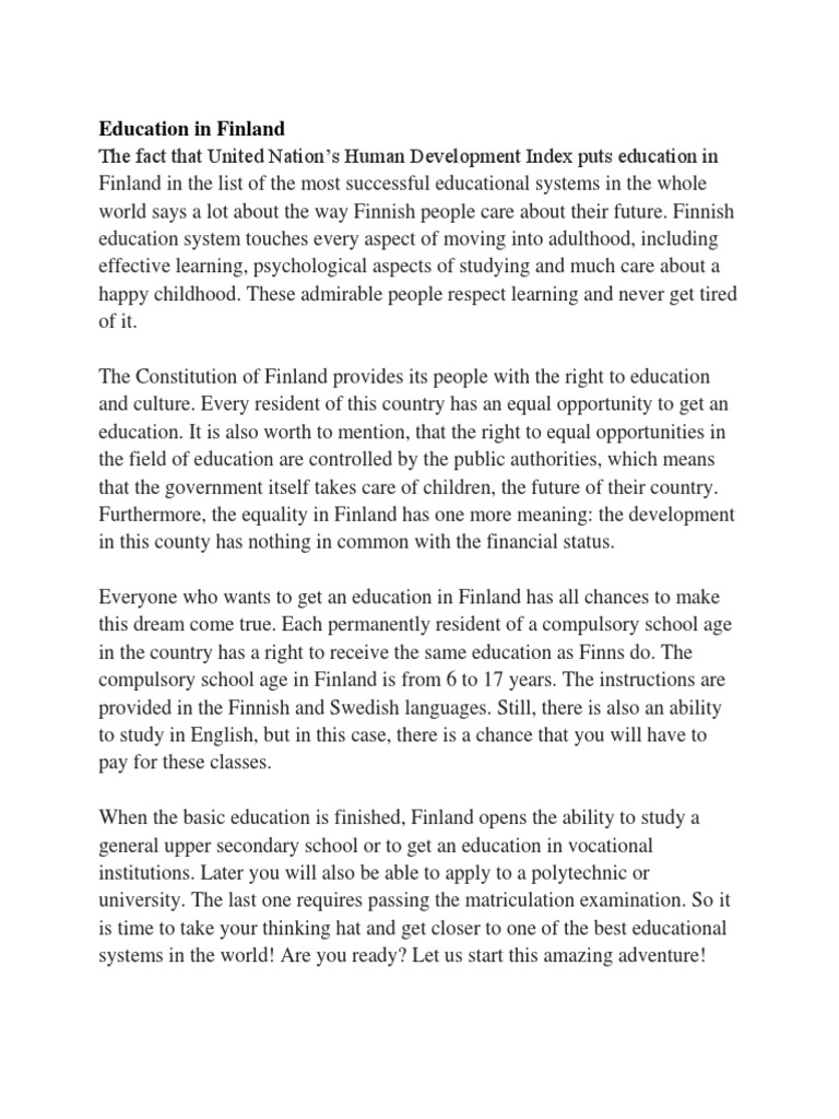 IS EDUCATION FREE IN FINLAND visual data 3