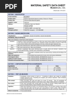 Great Value Bleach MSDS Sheet | PDF | Personal Protective Equipment | Water