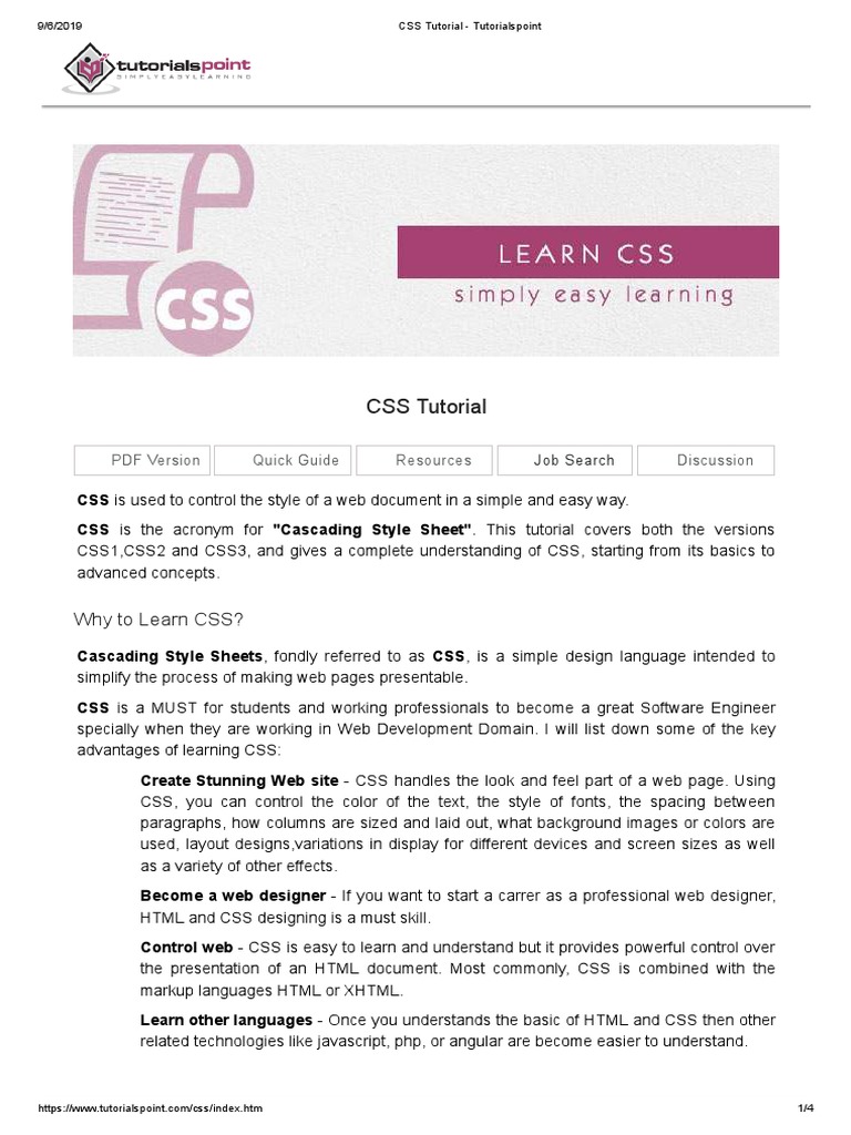 Tutorialspoint Html