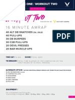 Workout Two: 16 Minute Amrap