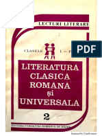 Literatura Clasica Română Și Universala