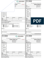 Work Order Slip Work Order Slip: BMS