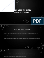Impairment of Brain Diverticulation