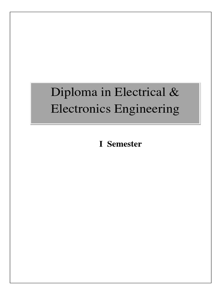 Diploma in Electrical Engineering Syllabus | PDF | Trigonometric ...