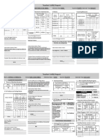 Teacher's M&E Report: Name: - School: - Advisory Class: Quarter: Calendar Year