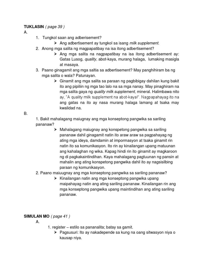 Aralin 3 | PDF