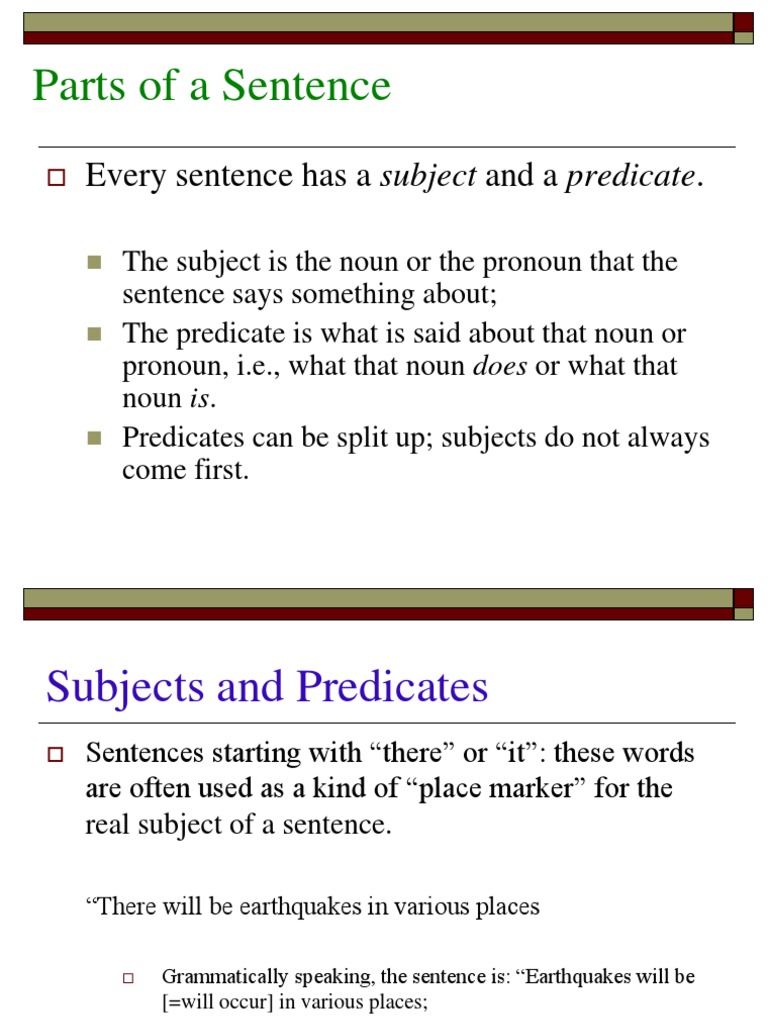 Sentence Structure and Chemistry | PDF | Subject (Grammar) | Causality