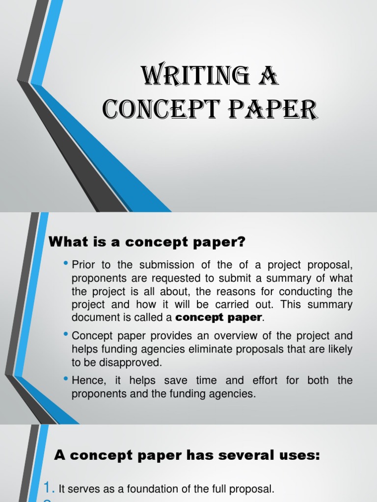 presentation of concept paper