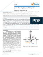 Signal Processing Techniques For Removing Noise From ECG Signals