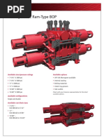 T-82 Hydraulic Ram-Type BOP: Available Sizes/pressure Ratings Available Options