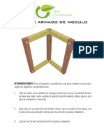 Instruccion para armado de un muro de madera y tierra comprimida