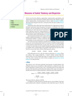 Measures of Central Tendency and Dispersion