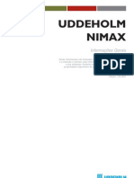 Aço Uddeholm Nimax para moldes de plástico