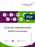 AGROLCA MANAGER Communication Plan