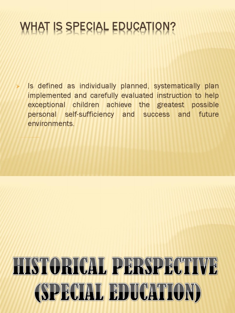 A Brief History and Definition of Special Education in the Philippines ...