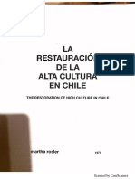 Martha Rosler - Restauración de la alta cultura en Chile