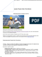 Dimensionamento de Sistema Solar com Consumo Médio