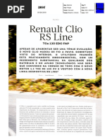 NOVO RENAULT CLIO R.S. LINE TCe 130 EDC NA "AUTODRIVE"