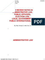 2019 Bar Reviewer in Administrative Law, Law On Public Officers, Local Government Election Law, and Public International Law by Atty. Enrique Dela Cruz