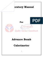 Bomb Calorimeter Lab Manual