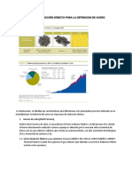 Tecnologías de Reducción Directa para La Obtencion de Acero