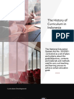 The History of Curriculum in Indonesia