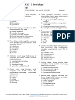 Soal Zenius Soal SBMPTN 2015 - Sosiologi PDF