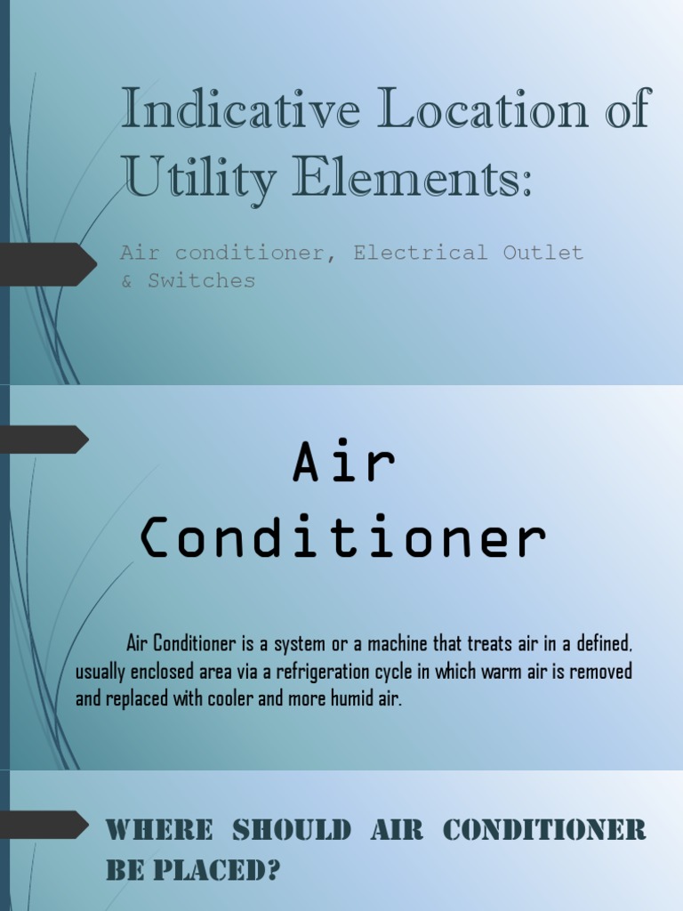 Indicative Location of Utility Elements Air Conditioner, Electrical Outlet & Switches PDF