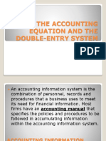 Chapter 2 The Accounting Equation and The Double-Entry System