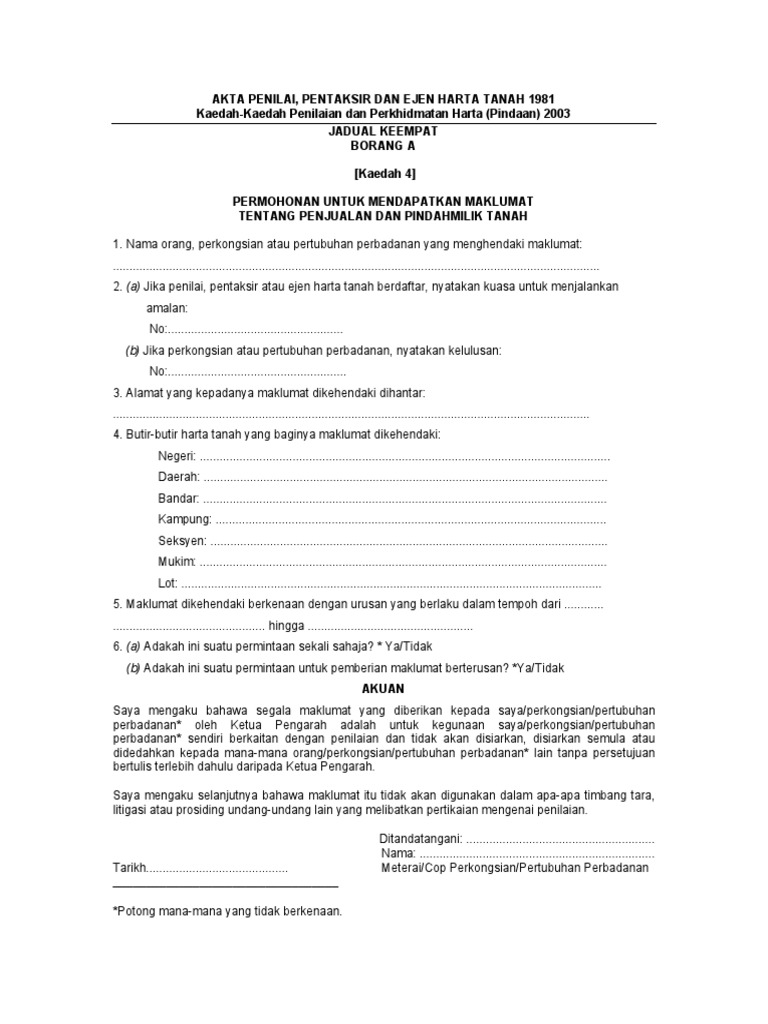 Borang A Pdf