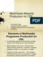 Multimedia Material Production For ODL