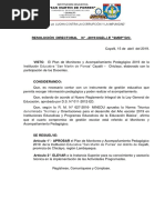 Plan Anual de Acompañamiento Pedagogico 2018