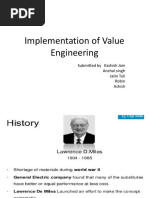 Implementation of Value Engineering