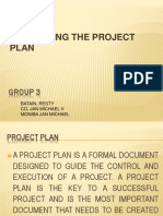 Developing The Project Plan: Group 3