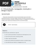 09 Pre Producao Navegacao Resolucao x Design e Layout AUTORIA WEB IMD