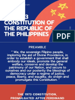 THE 1973 Constitution of The Republic of The Philippines: Readings in Philippine History