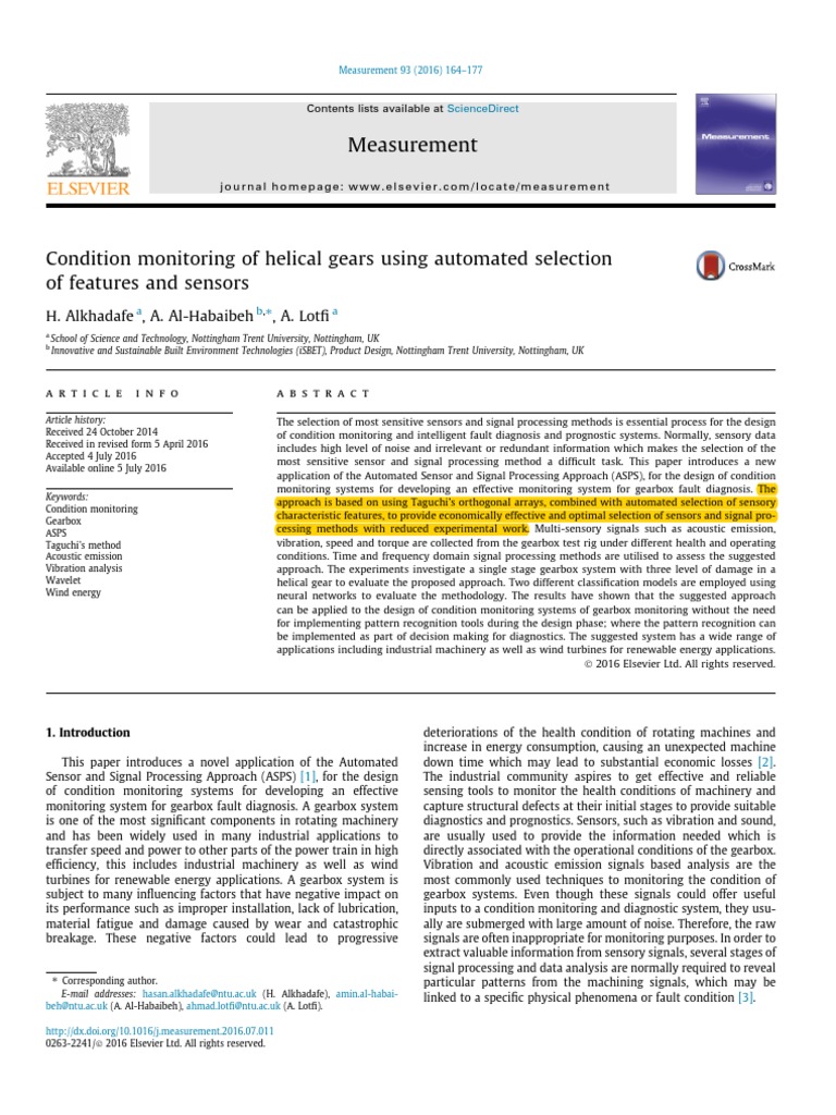 Gearbox Condition Monitoring Techniques | PDF | Wavelet | Spectral Density