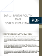 Sap 1 Partai Politik Dan Sistem Kepartaian