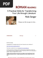 Download ROMAN Reading 5 Practical Skills for Transforming Your Life through Literature by Nick Senger SN42543 doc pdf