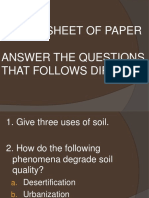 SOIL QUIZ: PROPERTIES, PROCESSES & LAYERS