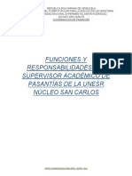 Funciones y Respondabilidades Del Supervisor Academico Unesr