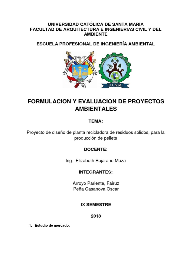 Proyecto de Planta Recicladora de Plásticos | PDF | El plastico | Residuos